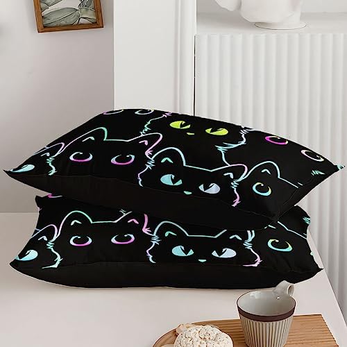 Axolotl Kids Bedding Set Twin Size Gradient Line 4Pcs