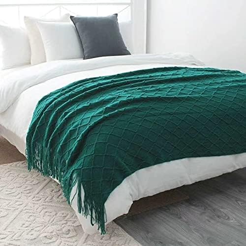 HSTANGKY Luxury Tassel Bed Runner with Piping - Black
