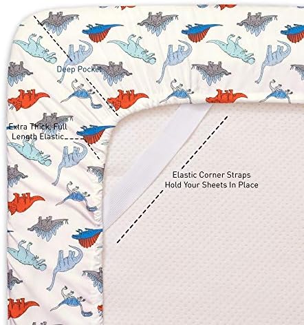 1500 Supreme Kids Bed Sheet Set - Twin XL Dinosaurs
