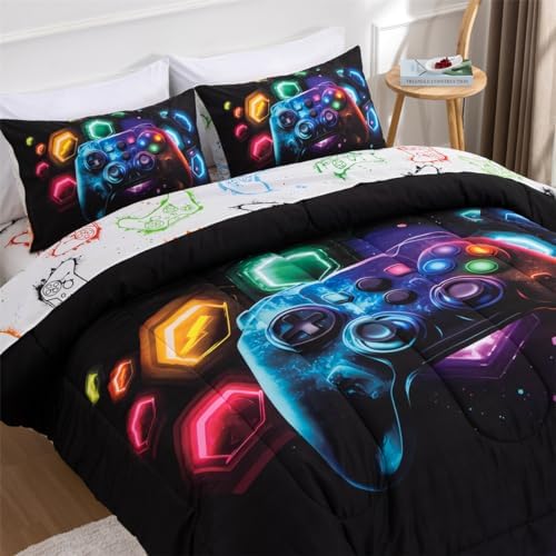 NTBED Game Console Comforter Set - Space Universe Design - 5Pcs for Kids