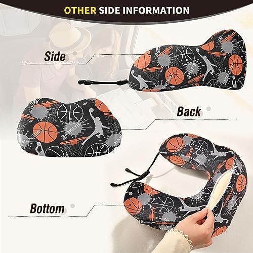 Sletend Travel Neck Pillow with Storage Bag for Cars and Flights