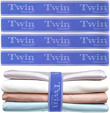 Siaomo Bed Sheet Organizer Bands - Twin 4PCS Blue