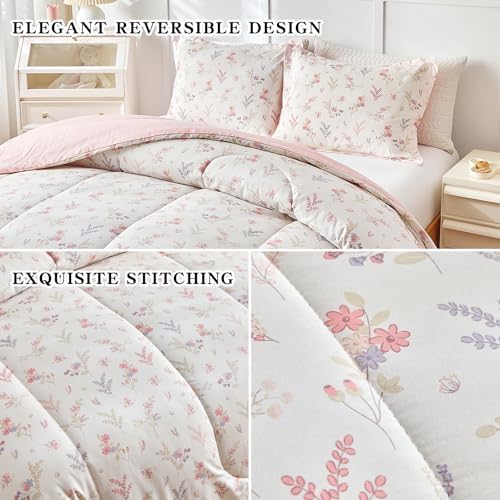 Joyreap 3pcs Cotton Comforter Set for Girls