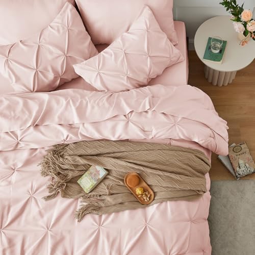 CozyLux Pink King Size Comforter Set 7 Pieces