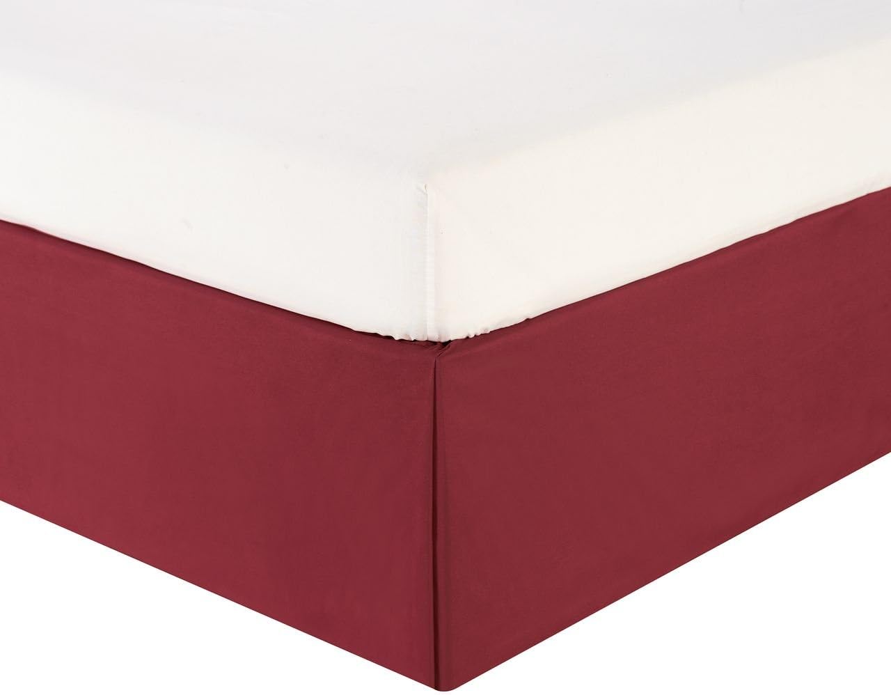 Cal King Wrinkle Resistant Microfiber Bed Skirt Burgundy