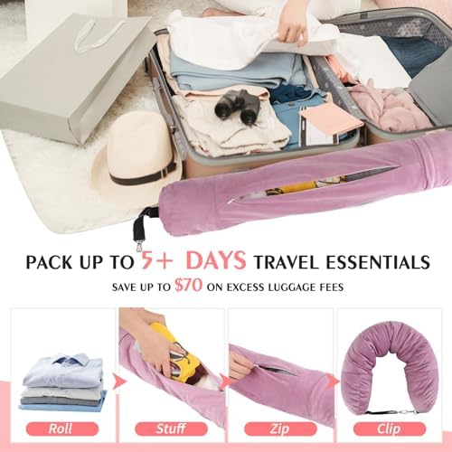 NK HealthCare Stuffable Travel Pillow No Filler Pink