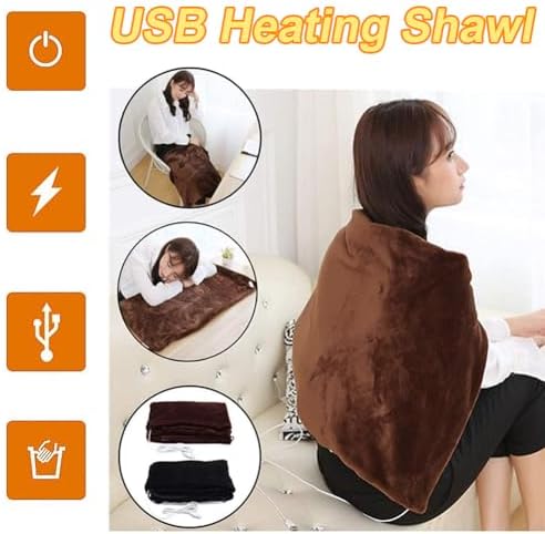 Heated Shawl Blanket with 3 Heat Settings