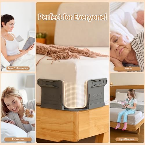 AIPUDE Heavy Duty Sheet Holder with Lock Strips 4pcs Universal Fitted Sheet Straps
