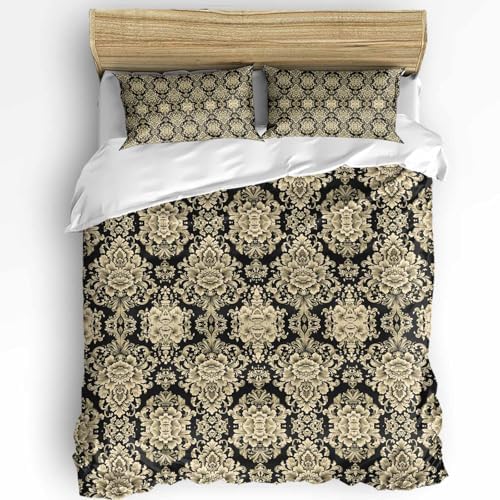 Boanket 3-Piece Queen Duvet Cover Set with Zipper and Pillowcases