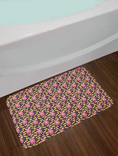 Ambesonne Cartoon Rat Girl Bath Mat Plush Non-Slip 302 x 20