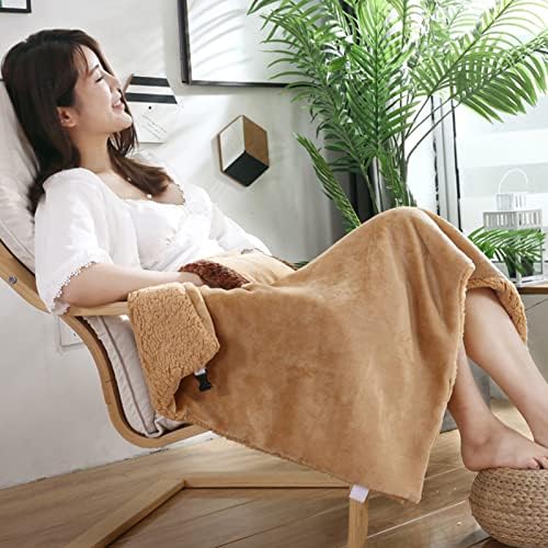 Double Layer Heating Blanket with Buckle and Pockets