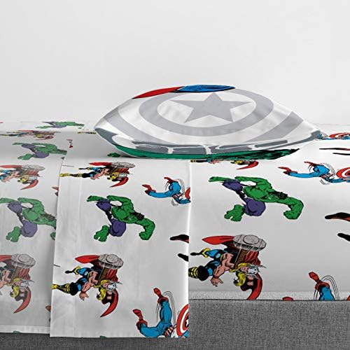 Jay Franco Marvel Avengers Twin Sheet Set - 3 Piece Super Soft and Cozy