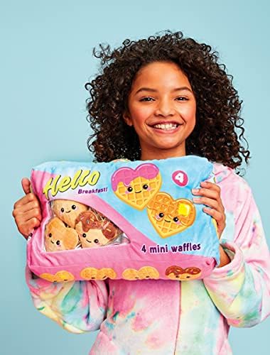 iscream Play with Your Food Waffle Time Fleece Pillow Set