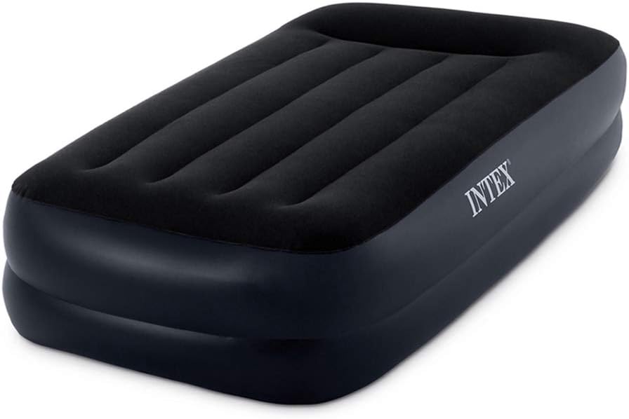 Intex Raised Airbed with Electric Pump and Pillow Twin Size