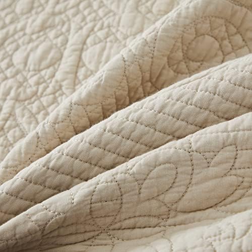 Brandream Beige Quilt Set King Size 3Pcs