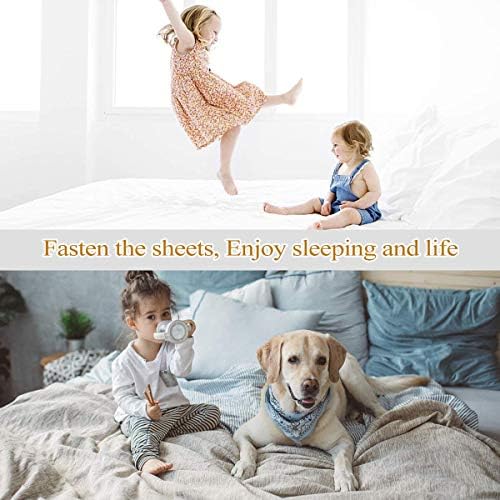 Sheet Suspenders Clips for Twin Full Queen King Mattress Sheet Holders