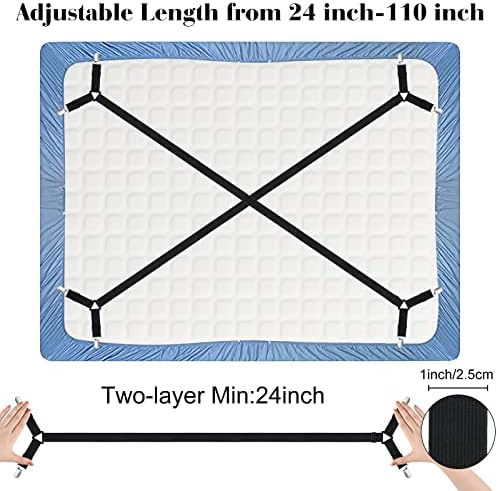 Morcheiong Sheet Fasteners Straps Set of 2
