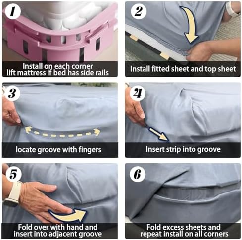 Bed Sheet Holder Lock Strips Secure Neat Fixation