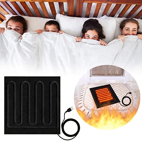 USB Heated Blanket with Dual Control - Grey One Size 1