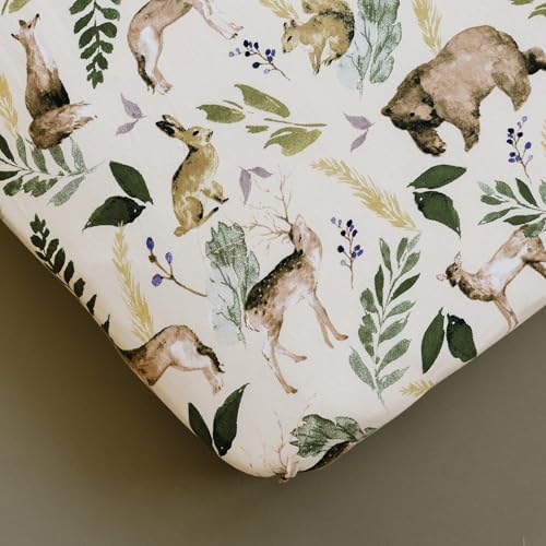 Pobi Baby Premium Twin Sheet Set with Pillowcase - 3 PC Wildlife Animal Pattern