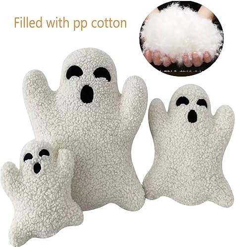 Halloween Ghost Pillow 3PCS Cute Plush Decorative Throw