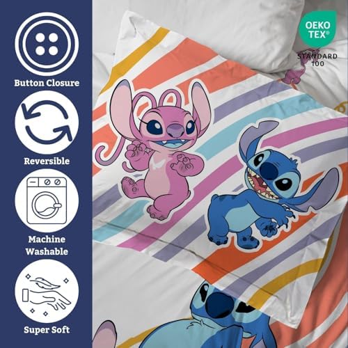 Jay Franco Duvet Cover Set Disney Lilo and Stitch Full Size