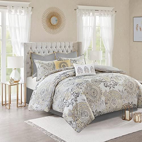 Madison Park Reversible Cotton Comforter Set 8 Piece Queen