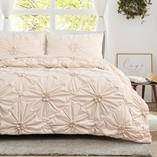 Uspring King Size Floral Quilt Set with Pillow Shams