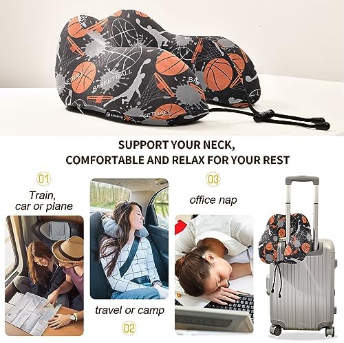 Sletend Travel Neck Pillow with Storage Bag for Cars and Flights