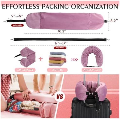 NK HealthCare Stuffable Travel Pillow No Filler Pink