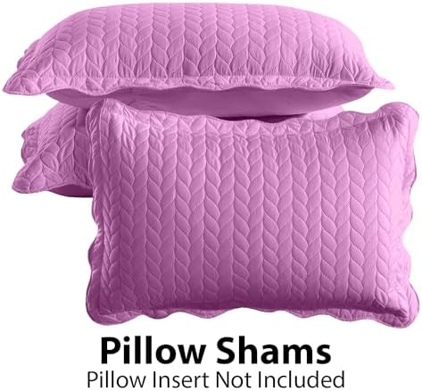 IR Imperial Rooms Queen Quilt Bedding Set Purple 90x96