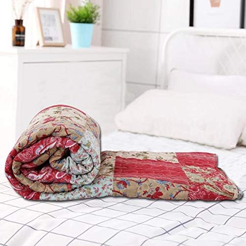 English Roses Quilt Set Reversible 3PC FullQueen Size