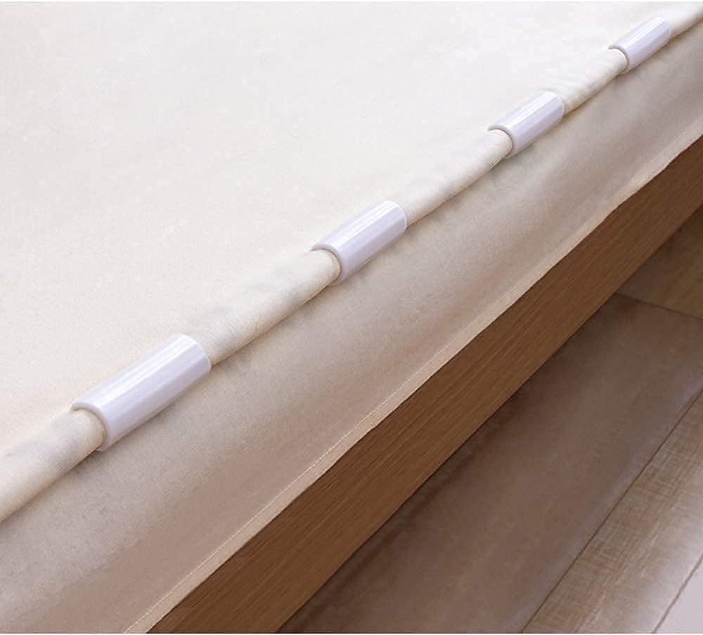 Alamic 12 Pack Sheet Grippers for Raised Edge Mattresses