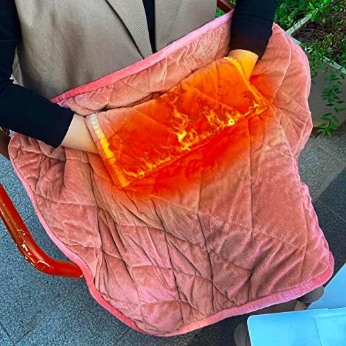 USB Heated Blanket Throw with Zipper for Winter