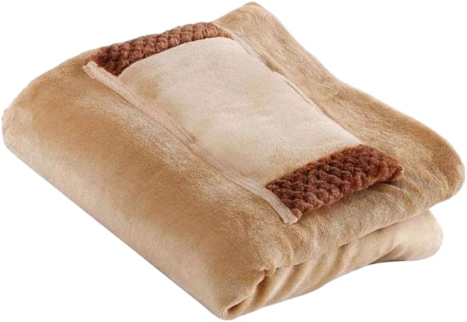 Heated Throw Blanket with USB Cable and Hand Warmer Pocket 1