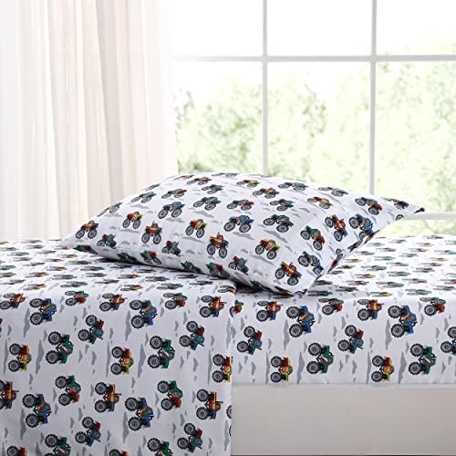 Poppy Fritz Twin Bed Set with Pillowcase Stain-Resistant and Oeko-Tex Certified