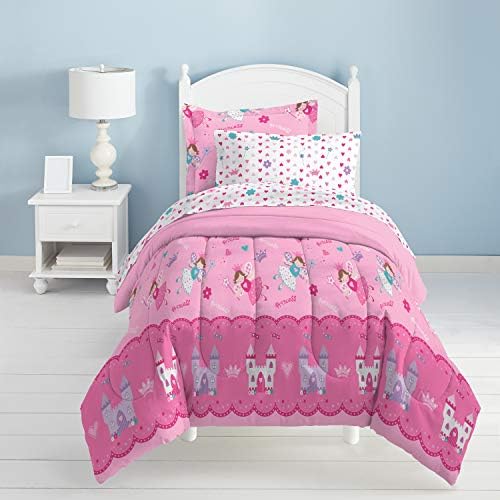Dream Factory Magical Princess Ultra Soft Comforter Set Pink Twin