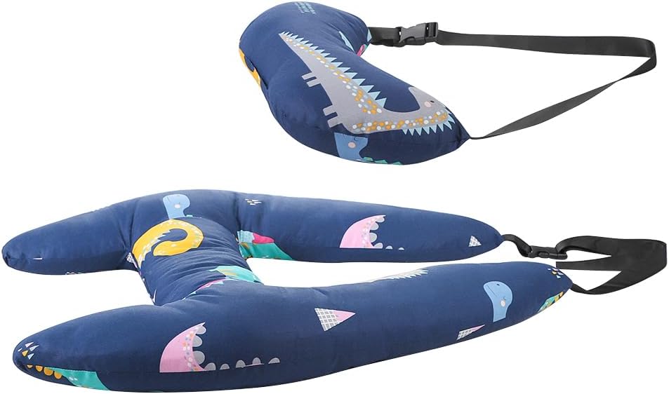 SIQITECHNO Dinosaur Travel Pillow for Kids Adults 1
