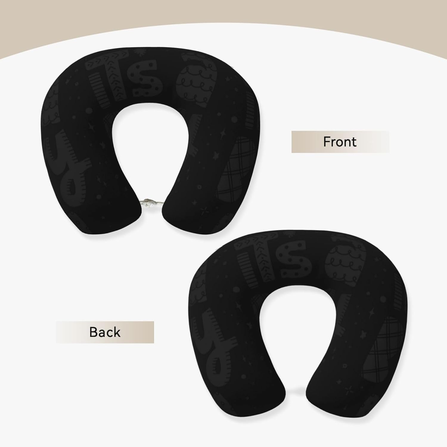 Memory Foam Velvet Travel Neck Pillow for Airplane Car Home Use
