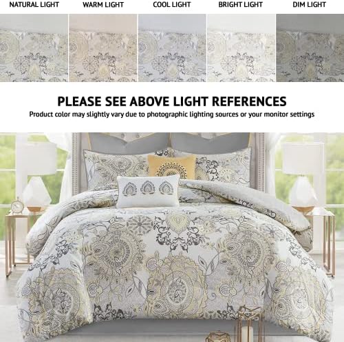 Madison Park Reversible Cotton Comforter Set 8 Piece Queen