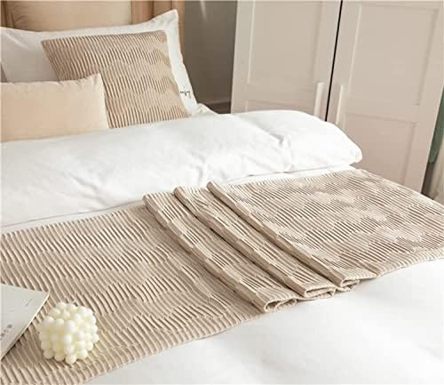 Tophacker Velvet Bed Runner with 2 Cushion Covers