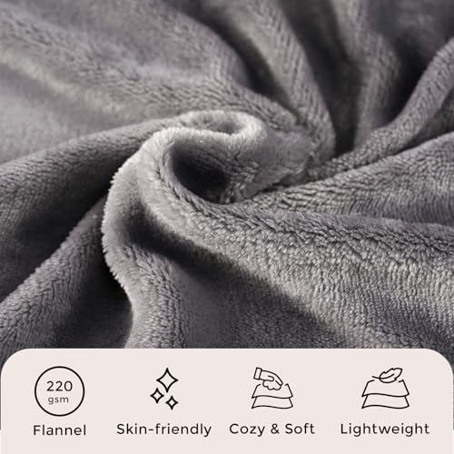 OLIFE Heated Throw Blanket 50x60 Inch 10 Heat Levels 8 Hours Auto-Off