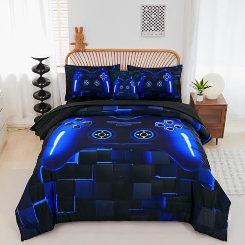 PERFEMET Twin Bed in a Bag Gaming Comforter Set