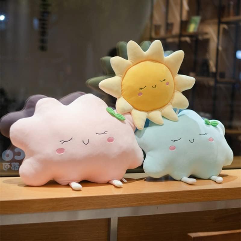JOSON Sun Shaped Pillow Soft Plush Throw Cushion