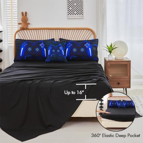 PERFEMET Twin Bed in a Bag Gaming Comforter Set