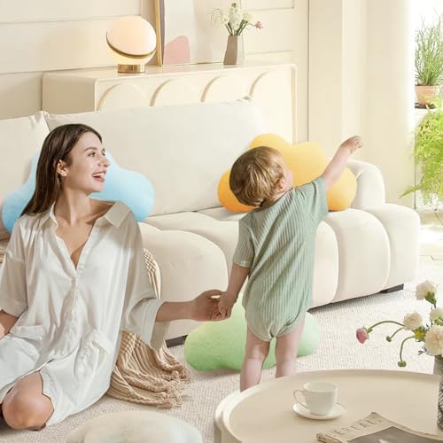 TESICA Cloud Shaped Throw Pillow Cute Decorative Cushion