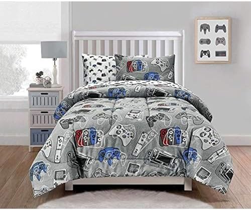 4-Piece Gamer Bed Sheet Set for Boys Kids