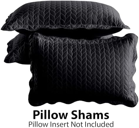 IR Imperial Rooms Twin Quilt Bedding Set Black
