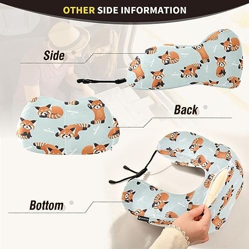 Sletend Cute Red Panda Travel Neck Pillow
