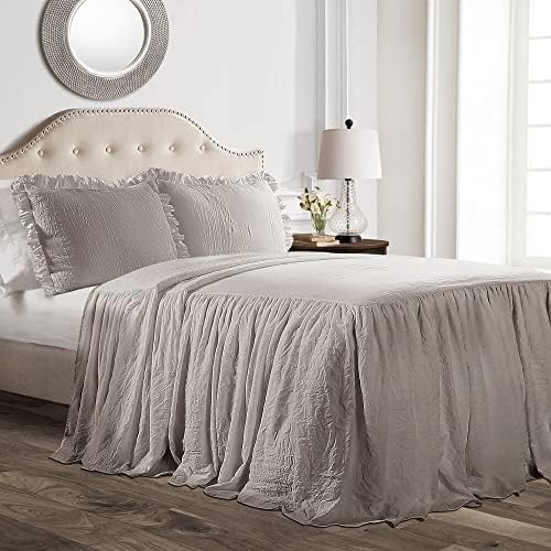 Lush Decor Ruffle Skirt Bedspread Set 3 Piece